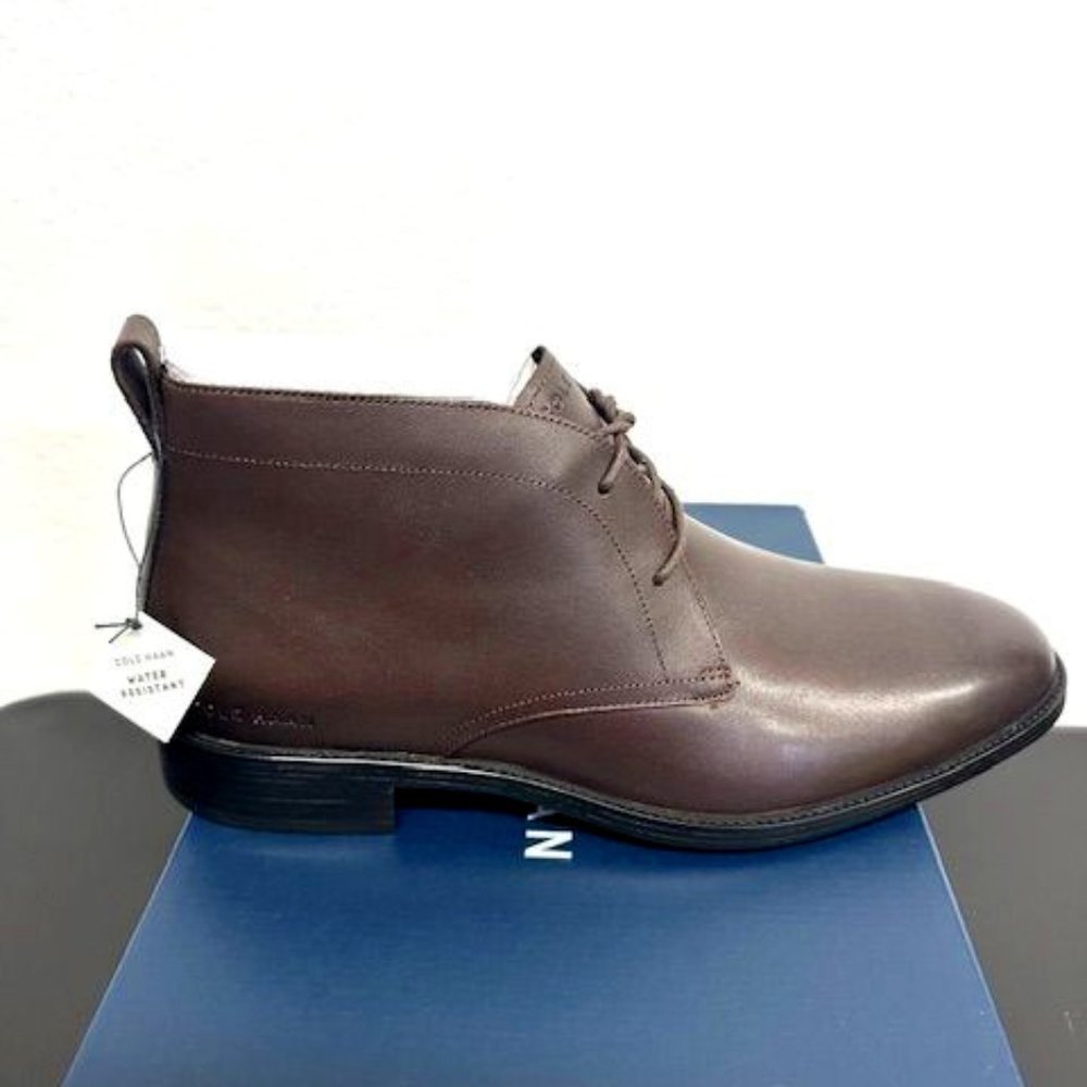 COPY - COLE HAAN Men's Hawthorne Chukka Boots Water Resistant Brown Size 10 New…